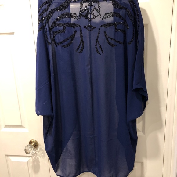 H&M Women’s Midnight Blue Long Overlay - Picture 7 of 9